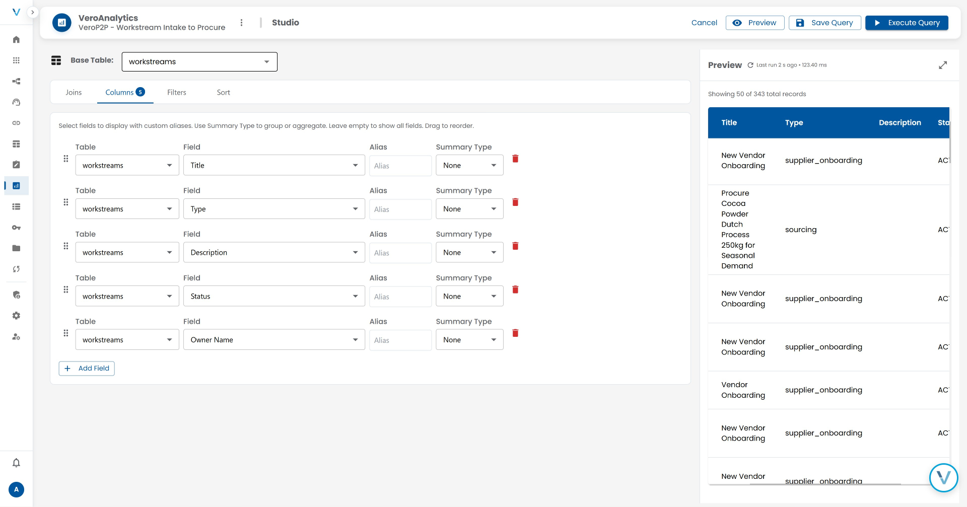 Analytics screenshot 1